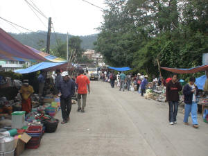Sagada Saturday morning street market view 2